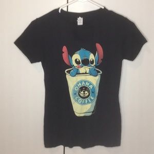 Stitch and Coffee Graphic Tee